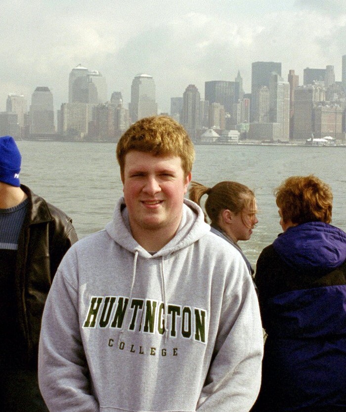 Pic of me with NYC in the background from the Ferry to Liberty Island.